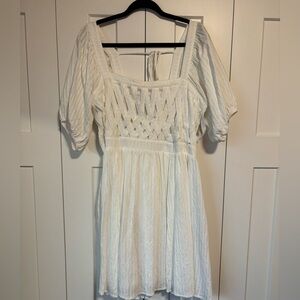 Arula White Mini Dress | Size 14/16